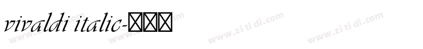 vivaldi italic字体转换